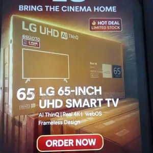65 Inches Smart Auxiliary Audio Tv