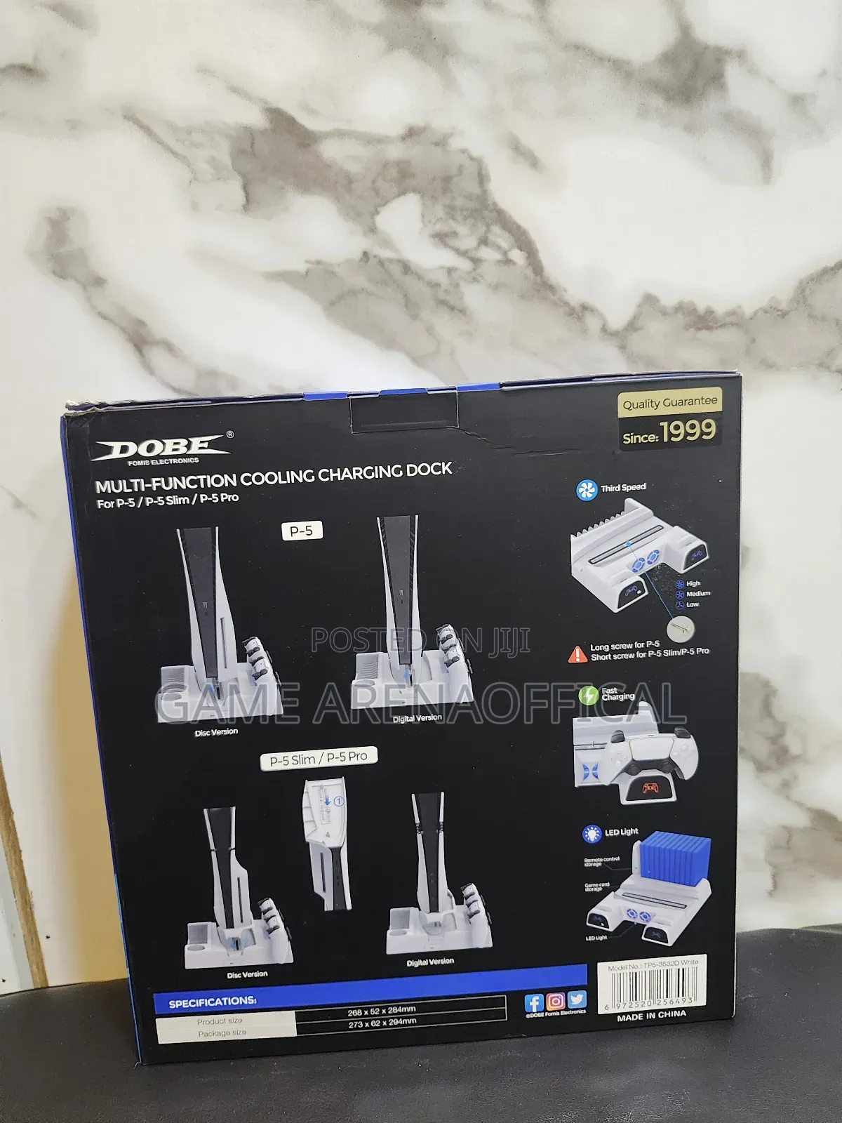 Multi-Function Ps5 Cooling Dock – With Led Light