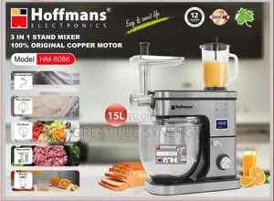 15 Liters Hoffmans 3 in 1 Stand Mixer