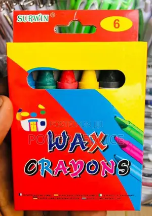 6 PCS Wax Crayons Super Jumbo