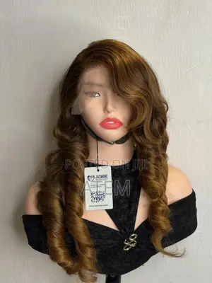 Human Hair Blend Wigs