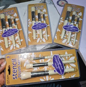 Stencil Artist Brush Set [ 3pcs Inside ]