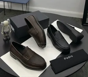 *Pedro Faux Wooven Leather Loafers; Now Available in Store