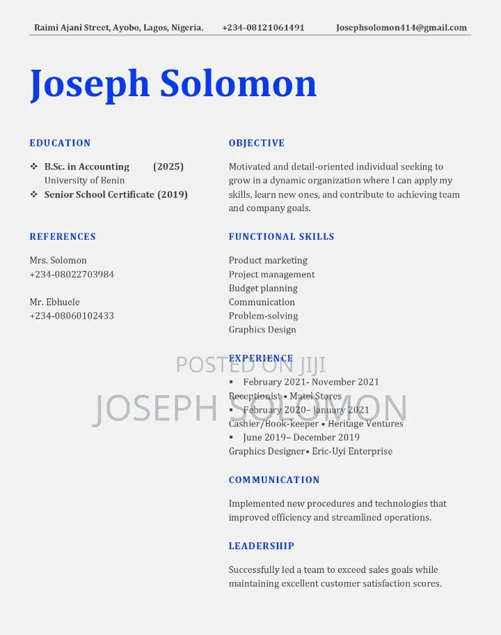 Receptionist