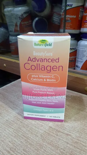 Nature's Field Advance Collagen + Vit C, Ca Biotin X 160 Tablets