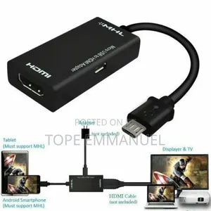 Mini Micro Usb 2.0 MHL to Hdmi 1080p Tv Adapter Cable HDTV
 