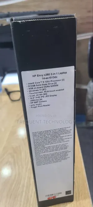 New Laptop HP Envy x360 8GB Intel Core 5 SSD 512GB