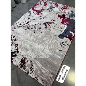 Dexim Modern Golden Turkish Center Rug( Cream/Red/Black)
