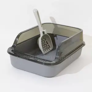 Durable Cat Litter Box With Scoop — Easy to Clean Odor Control