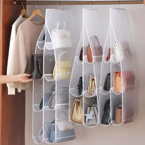 Double-Sided 8 Slots Transparent Handbag Organizer/Hanger