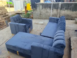 Light Graycolor L Shape Sofas With Single Seater