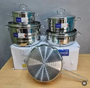 Korkmaz 10pcs High Quality Stainless Steel Nonstick Induction Cookware