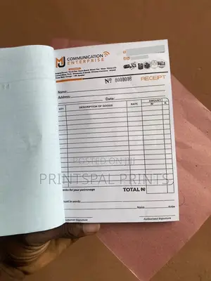 Receipt/Invoice Printing ( Booklets)