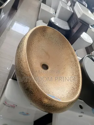 Rough Gold Countertop Basin