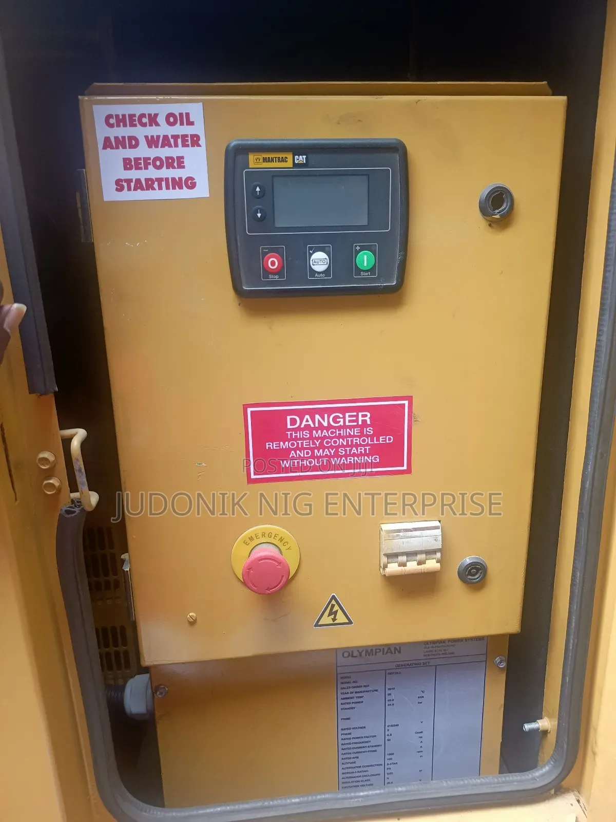 30kva Cat Perkins Generator