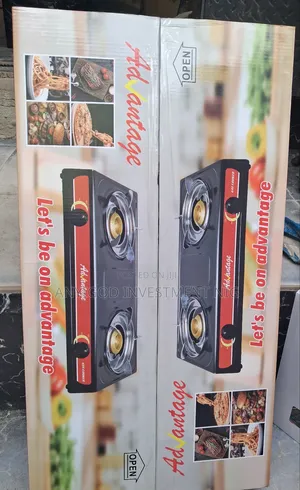 Universal Black Double Gas Burner