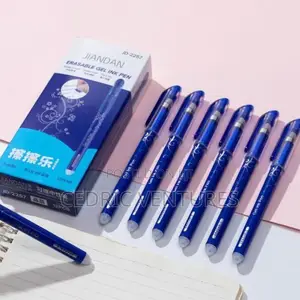 Erasable Blue Black Green Red Ink Gel Pen For Writing - 12pcs