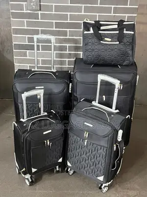 Set of 5 Fabric Quality Luggage Box