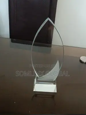 Glass Plaque (Award) Trans Base G2, With Printing