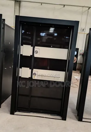 Black Laminated Quality Turkish Luxury Door for Front Entrance