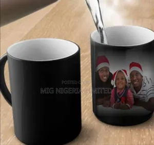Ceramic Tik Black Mug,Couple's Home With Breakfast Coffee and Milk
Cup