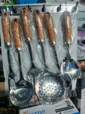 Dzire 7pcs Stainless Cooking Spoon Set  Durable Heat-Resistant Gift
