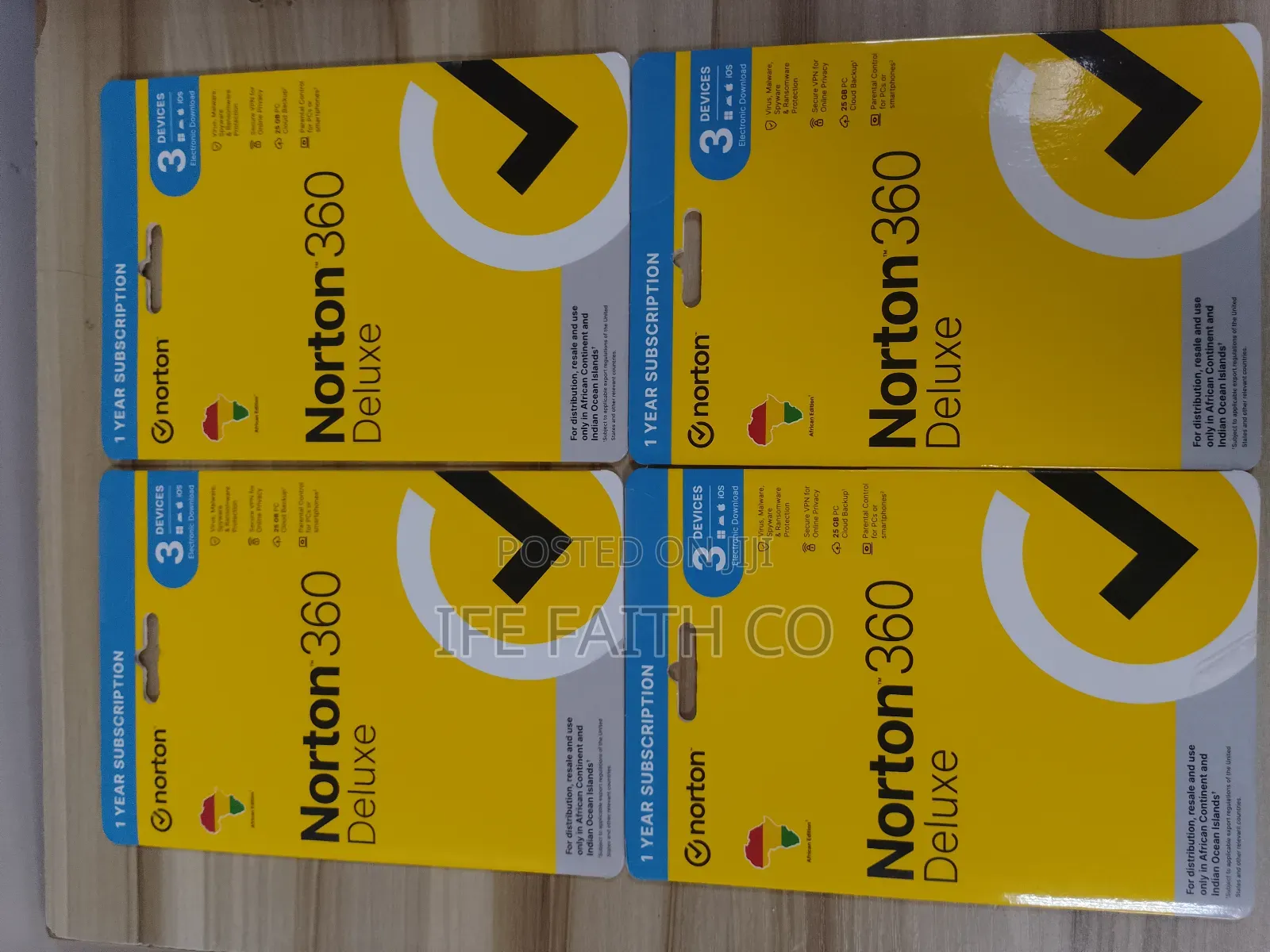 Norton 360 Deluxe Antivirus 3 Device