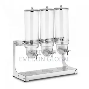 High Quality Commercial Stainless Steel Triple Cereal Dispenser