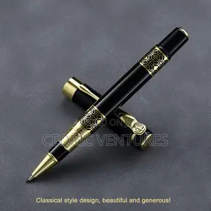 Executive Black Golden Carving Ballpoint Pen