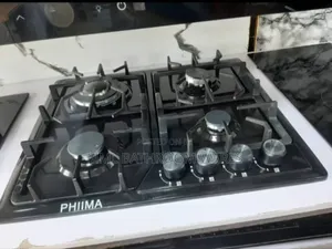 Black Built-in 4 Burner Stainless Gas Cooker