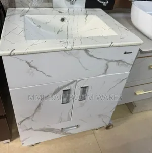 Modern Bathroom Vanity Cabinet With a Ceramic Wash Basin Top