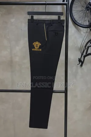 Premium Quality Luxury Pants Trousers Versace Well Banded Package