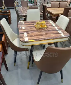 Quality Marble Dining Set With 4 Chairs