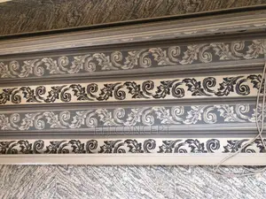 Light Beige/Black Branch-Like Design for Day and Night Window Blind
