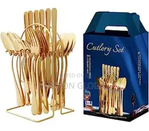 24pcs Golden Spoon Set
