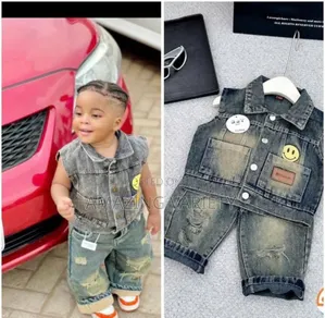 2piece Children Boys Denim Jean