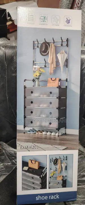 Multifunctional Shoe Rack and Hat Rack With Cover