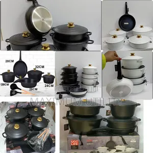 Ucc Life 11-Piece Granite Cookware Set.