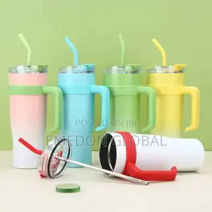 40oz Stainless Steel Insulated Vacuum Travel,Sports Tumbler With Straw