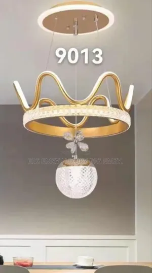 Led Gold Body Modern Dining Pendant Light.