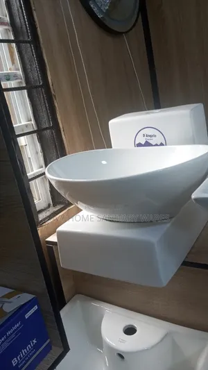 Ceramic Wall Mounted Basin and Pedestal C22