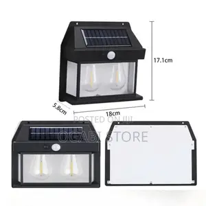 Double Solar Rechargeable Sensor Security Light