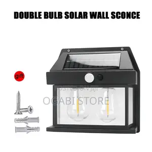 Double Solar Rechargeable Sensor Security Light