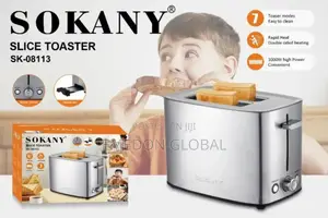 Sokany Electric Stainless Steel 2 Slice Multi-Purpose Pop Up Toaster