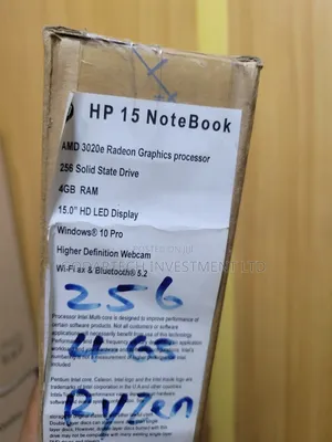 New Laptop HP 15-da2933nia 4GB AMD Ryzen 5 SSD 256GB