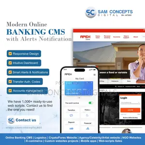 Modern Online Banking Website Script | Fast and Secure