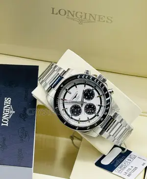 Longines Quality Luxury Men Chronograph Chain Strap Wristwatch