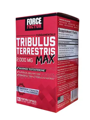 Force Factor Tribulus Terrestris 2000mg Testosterone Vitality 120 Caps