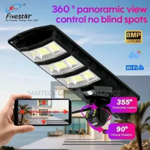 Solar Street Light With Camera Panoramic View