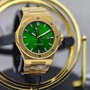 Asorock Quality Luxury Men Automatic Engine Wristwatch